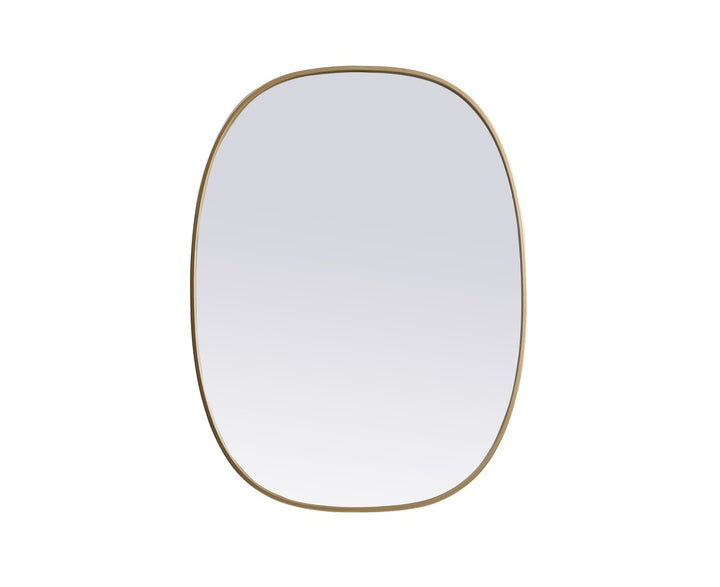 Elegant Lighting MR2B3040BRS Modern Brynn Mirror Brass