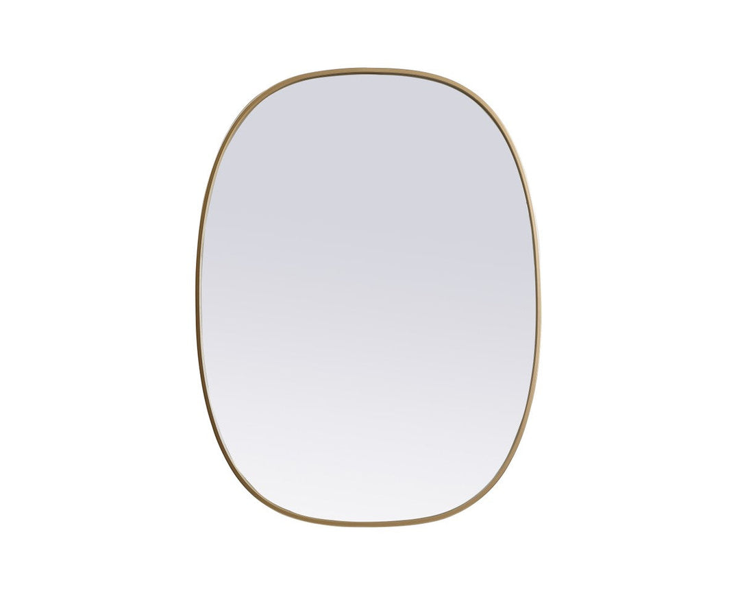 Elegant Lighting MR2B3040BRS Modern Brynn Mirror Brass