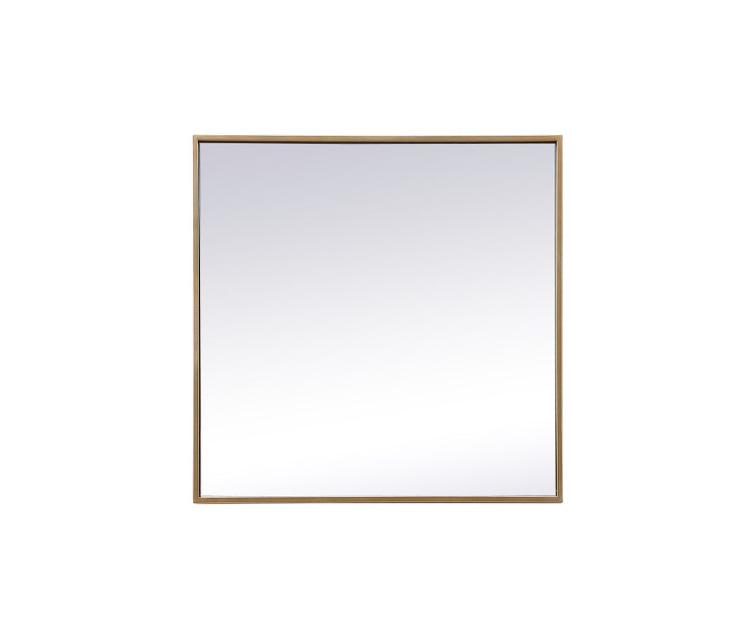 Elegant Lighting MR42424BR Modern Eternity Mirror Brass