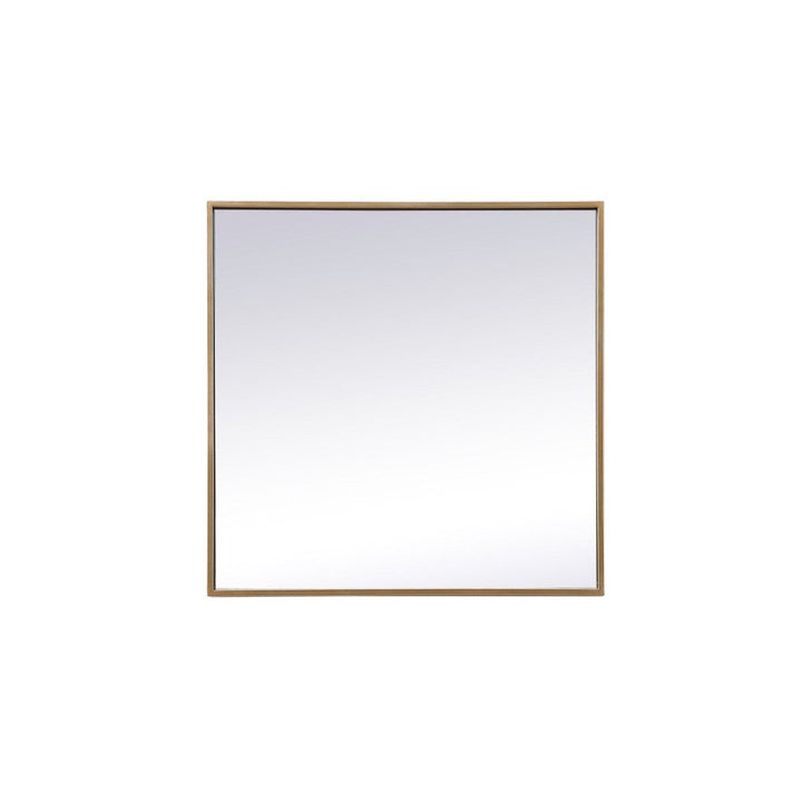 Elegant Lighting MR42424BR Modern Eternity Mirror Brass