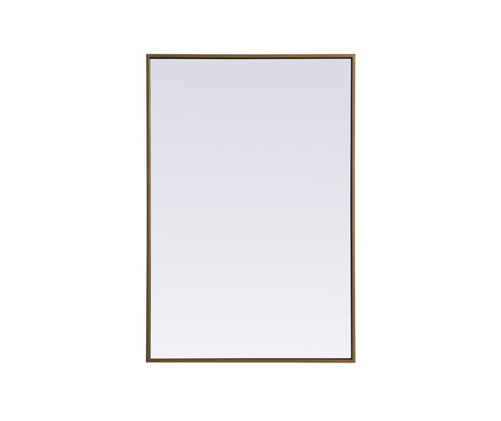 Elegant Lighting MR42436BR Modern Eternity Mirror Brass