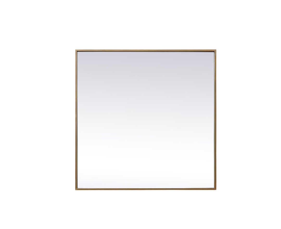 Elegant Lighting MR43030BR Modern Eternity Mirror Brass