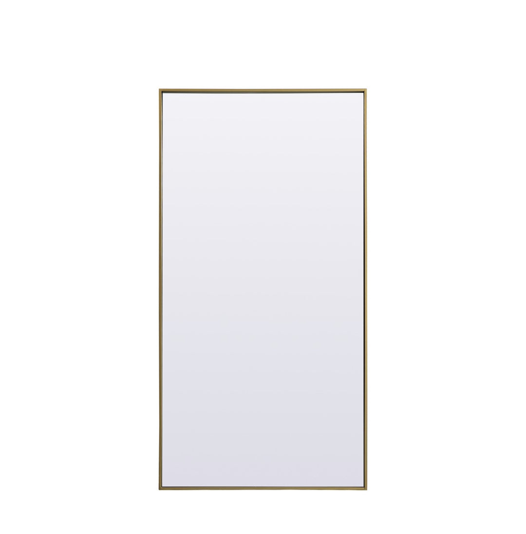 Elegant Lighting MR4FL3060BR Modern Eternity Mirror Brass