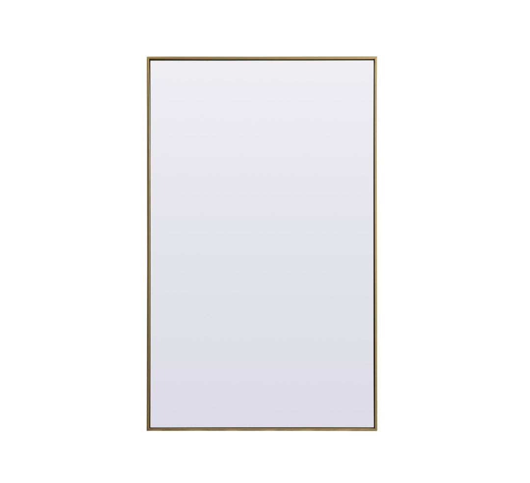 Elegant Lighting MR4FL3660BR Modern Eternity Mirror Brass