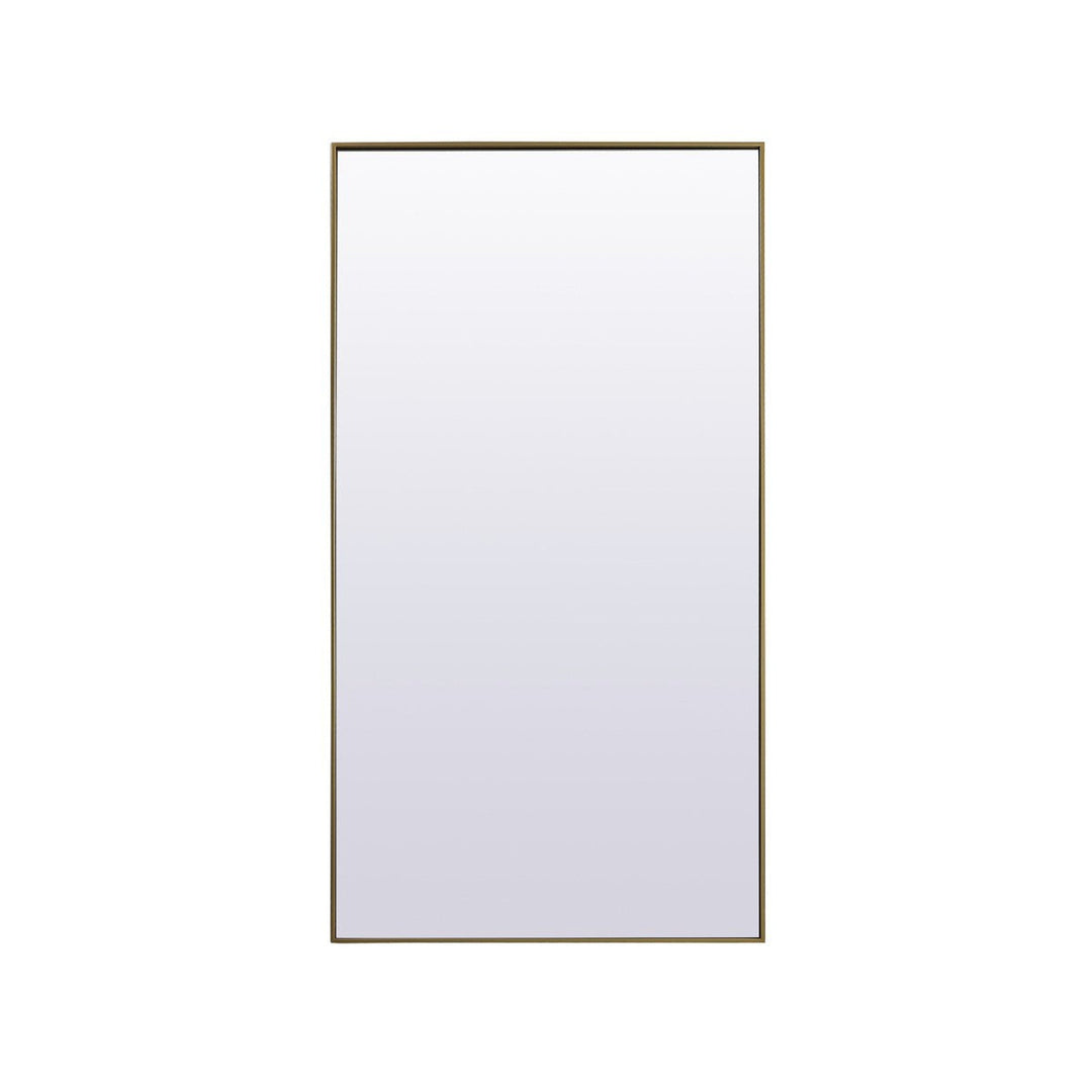 Elegant Lighting MR4FL3672BR Modern Eternity Mirror Brass