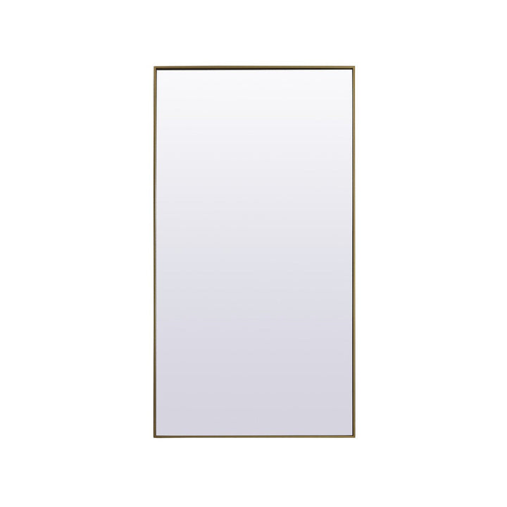 Elegant Lighting MR4FL3672BR Modern Eternity Mirror Brass