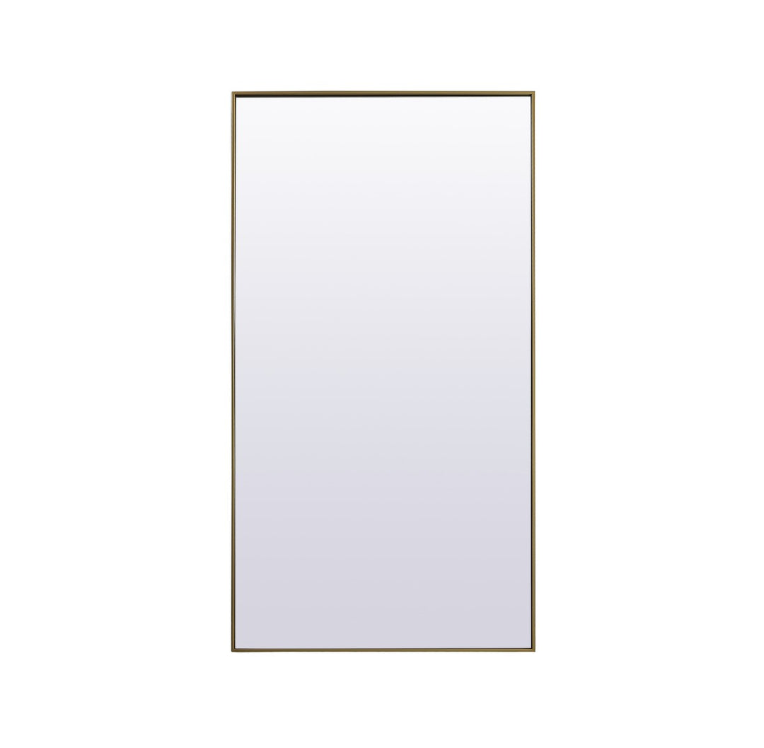 Elegant Lighting MR4FL3672BR Modern Eternity Mirror Brass