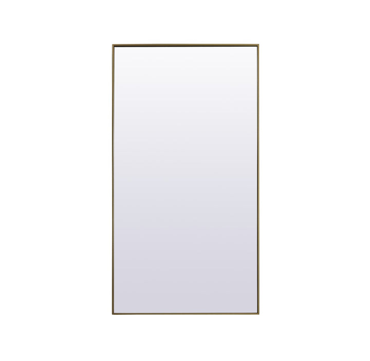 Elegant Lighting MR4FL3672BR Modern Eternity Mirror Brass