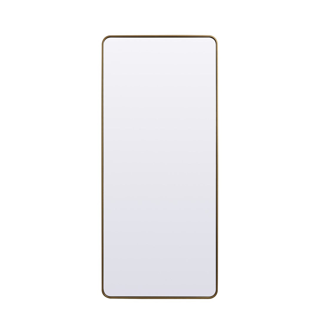 Elegant Lighting MR803272BR Modern Evermore Mirror Brass