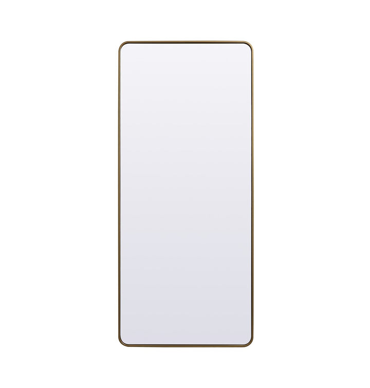 Elegant Lighting MR803272BR Modern Evermore Mirror Brass