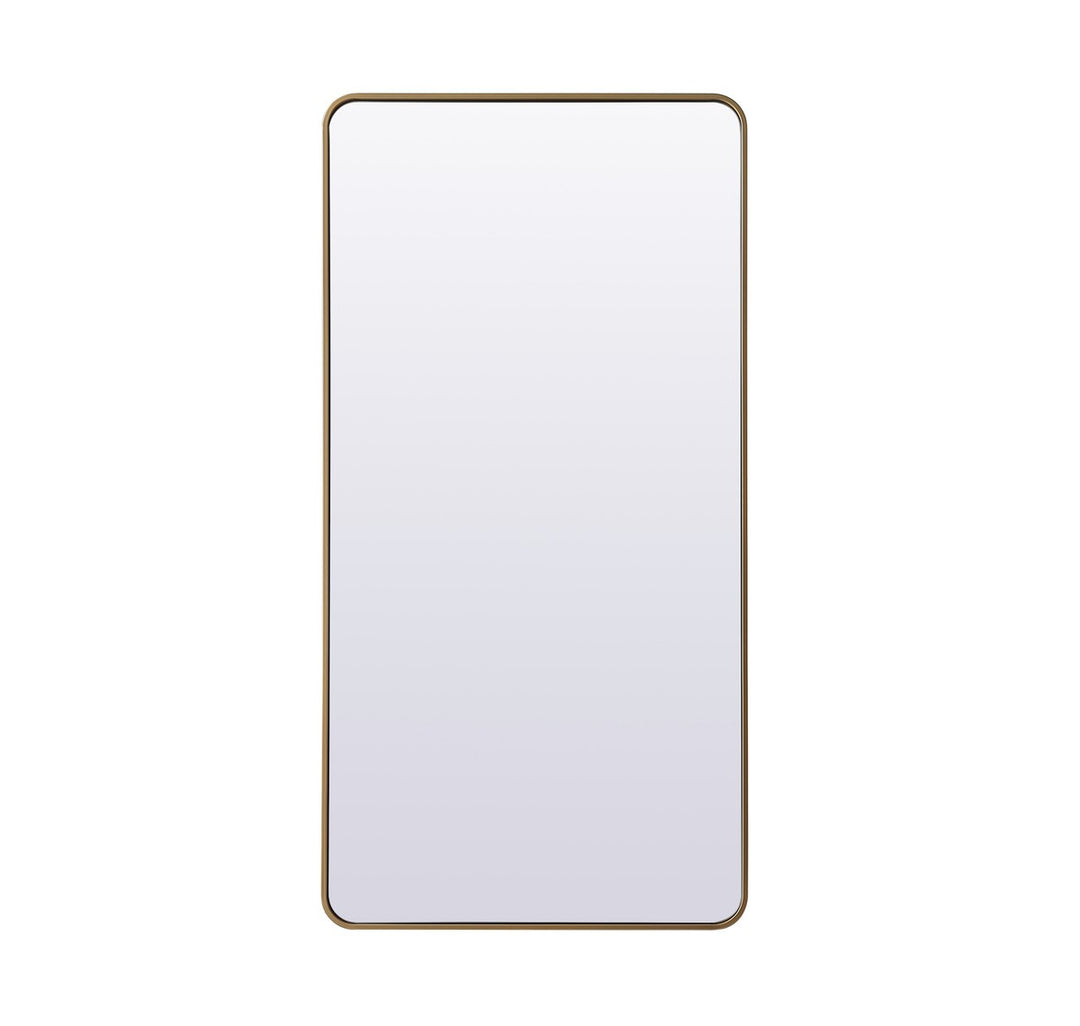 Elegant Lighting MR80FL3060BR Modern Evermore Mirror Brass