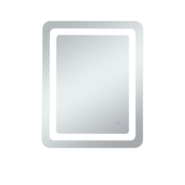 Elegant Lighting MRE32030 Modern Genesis Mirror Glossy White