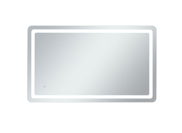 Elegant Lighting MRE33660 Modern Genesis Mirror Glossy White