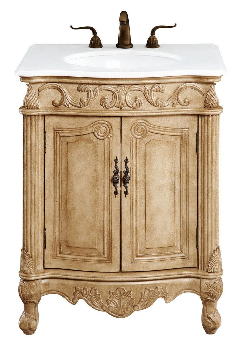 Elegant Danville VF-1002-VW Bath Vanity Light 21 in. wide - Antique Beige