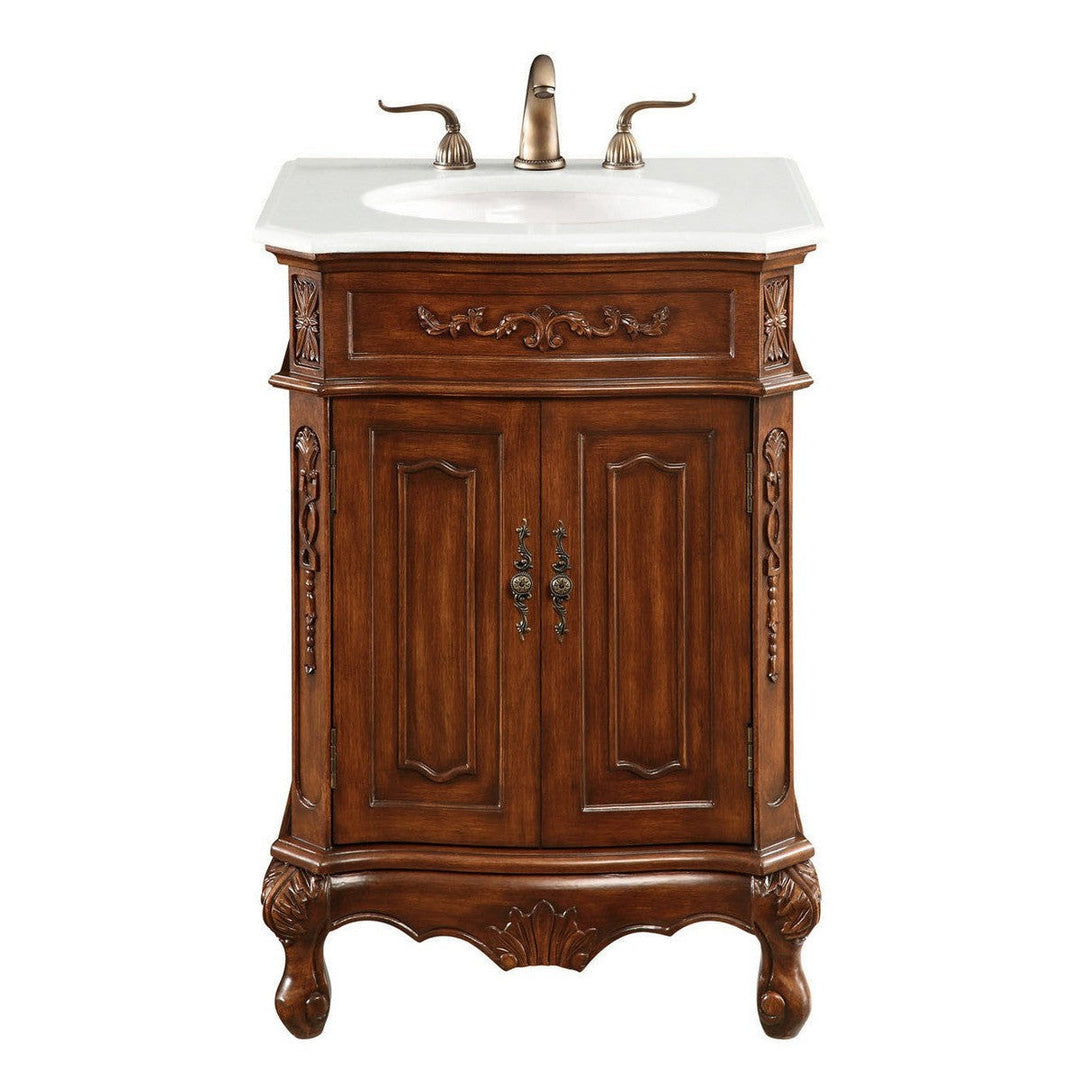 Elegant Danville VF-1005-VW Bath Vanity Light 21 in. wide - Teak