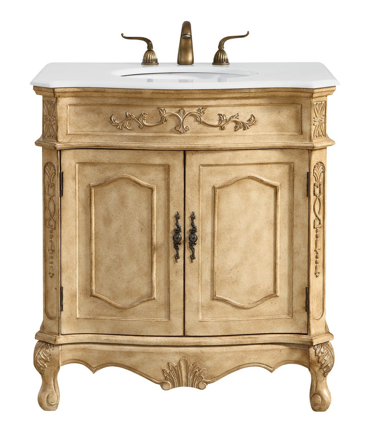 Elegant Danville VF10132AB-VW Bath Vanity Light 21 in. wide - Antique Beige