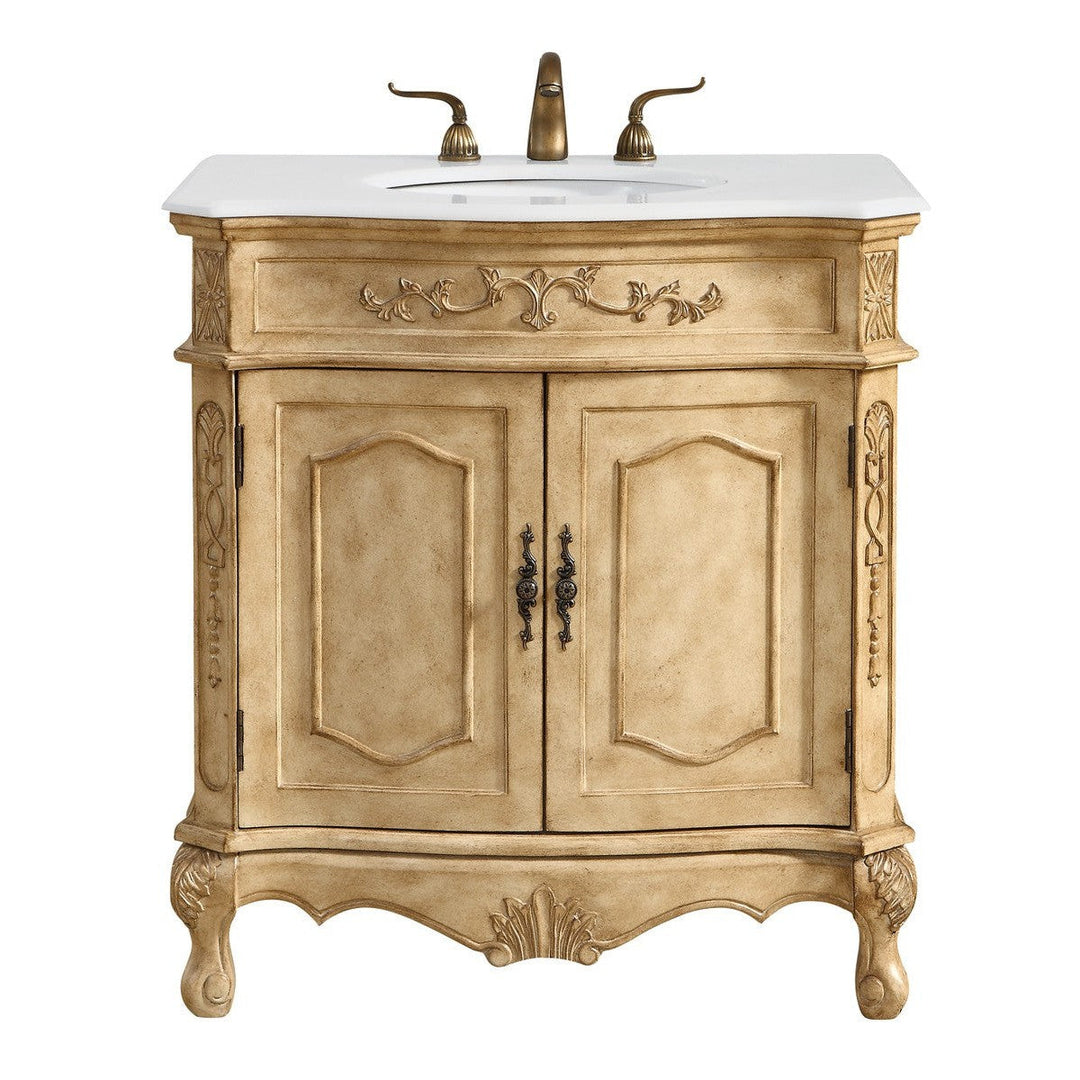 Elegant Danville VF10132AB-VW Bath Vanity Light 21 in. wide - Antique Beige