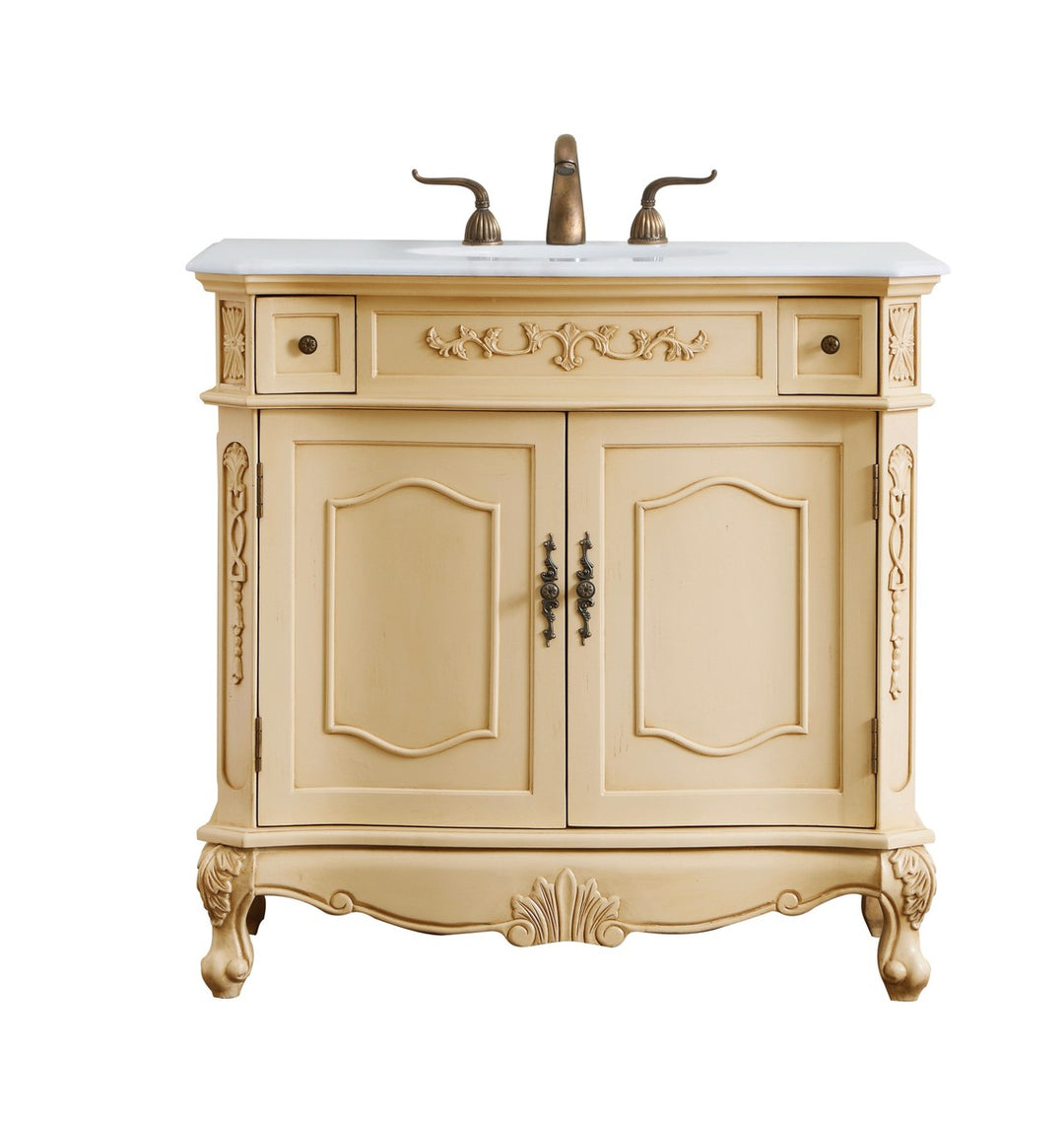 Elegant Danville VF10136LT-VW Bath Vanity Light 21 in. wide - Light Antique Beige