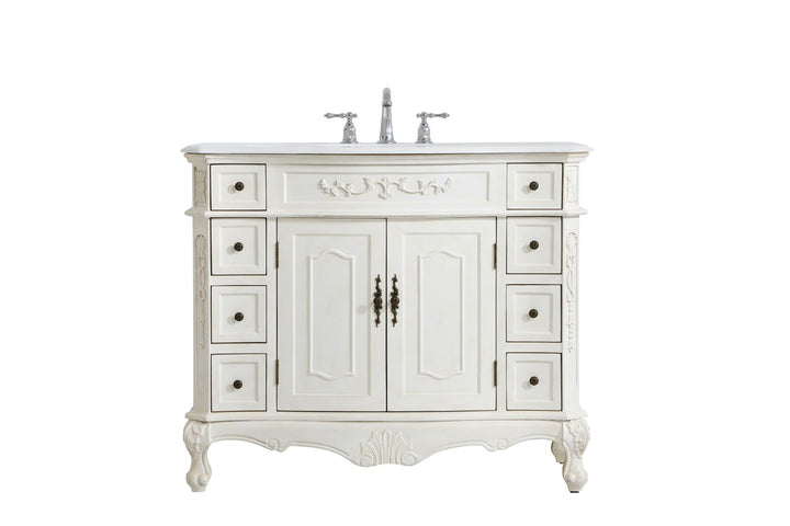 Elegant Danville VF10142AW-VW Bath Vanity Light 21 in. wide - Antique White