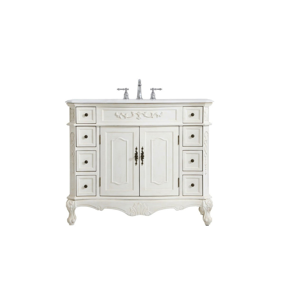 Elegant Danville VF10142AW-VW Bath Vanity Light 21 in. wide - Antique White