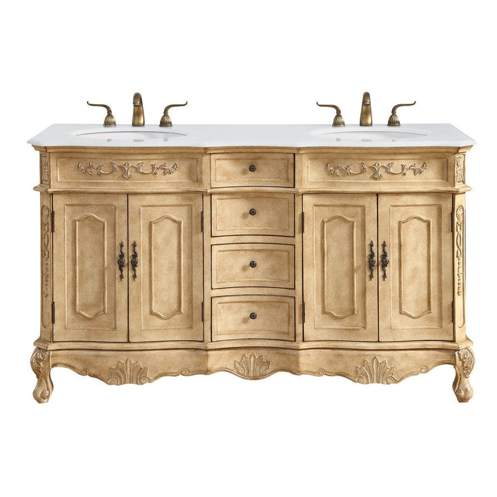 Elegant Danville VF10160DAB-VW Bath Vanity Light 21 in. wide - Antique Beige