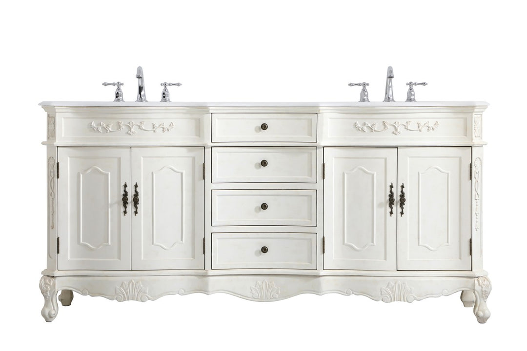 Elegant Danville VF10172DAW-VW Bath Vanity Light 21 in. wide - Antique White