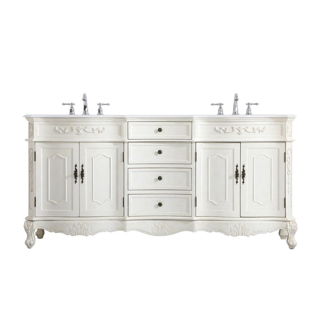 Elegant Danville VF10172DAW-VW Bath Vanity Light 21 in. wide - Antique White