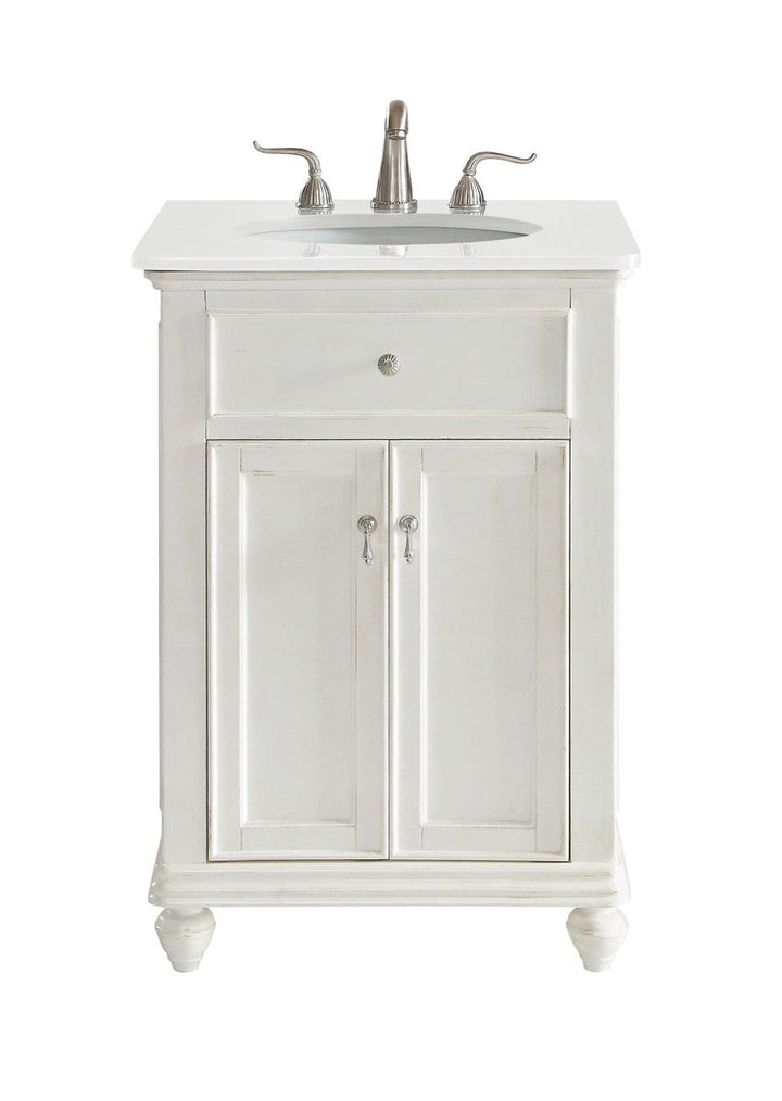 Elegant Otto VF12324AW-VW Bath Vanity Light 21 in. wide - Antique White