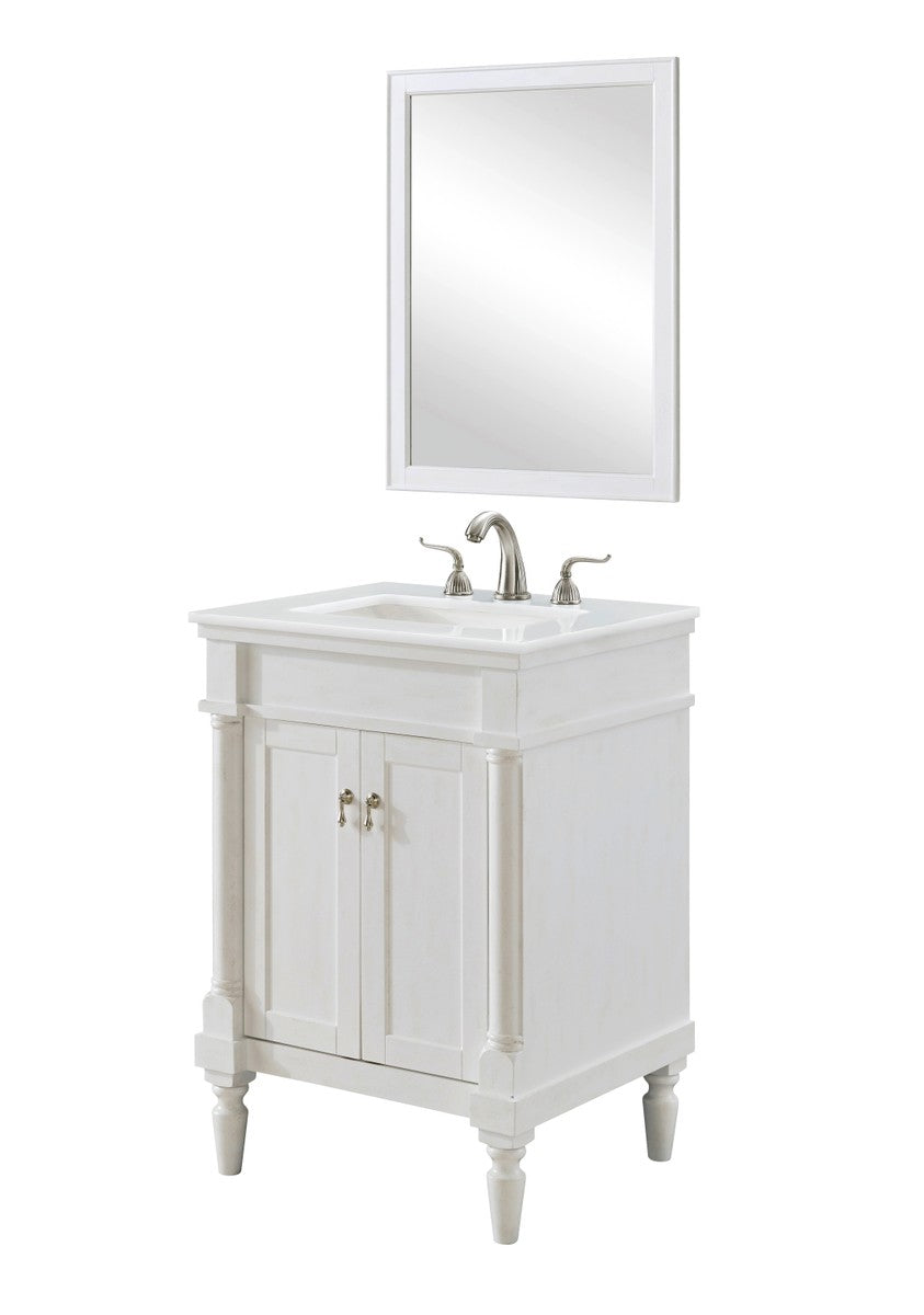 Elegant Lexington VF13024AW-VW Bath Vanity Light 22 in. wide - Antique White