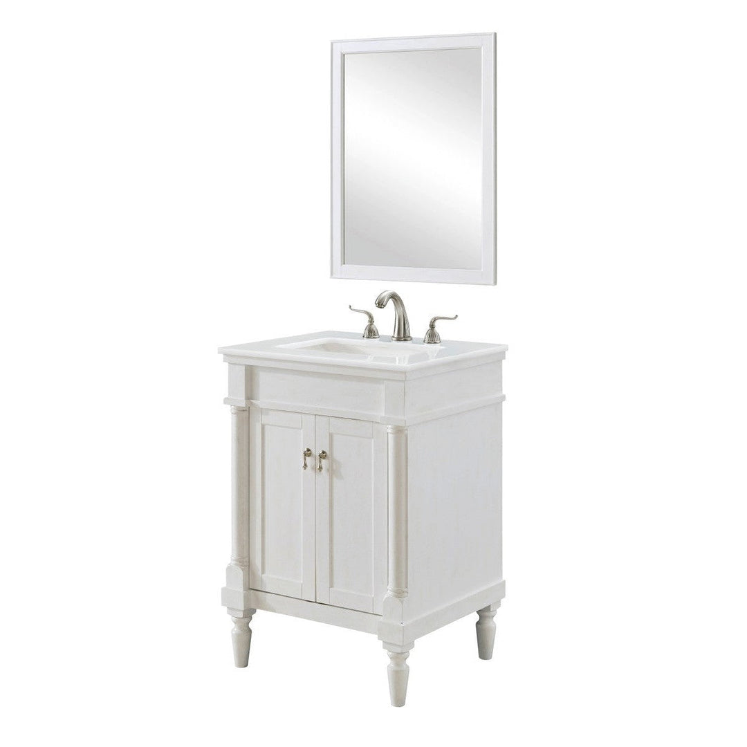 Elegant Lexington VF13024AW-VW Bath Vanity Light 22 in. wide - Antique White