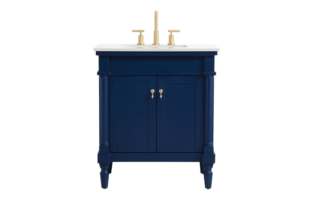 Elegant Lexington VF13030BL-VW Bath Vanity Light 22 in. wide - Blue