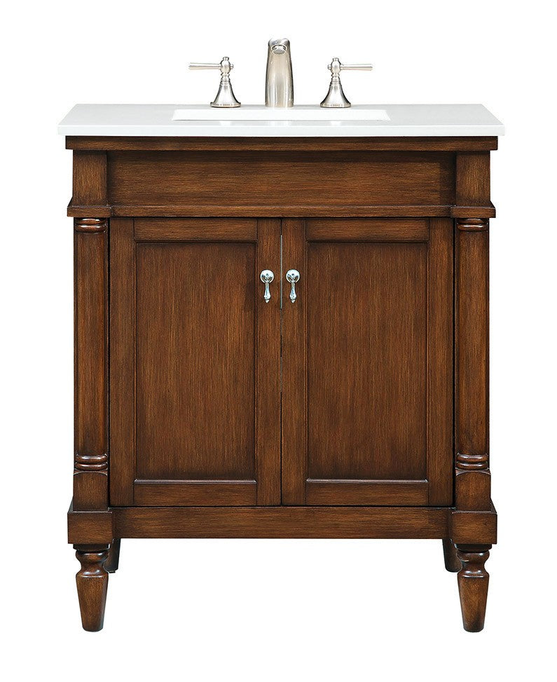 Elegant Lexington VF13030WT-VW Bath Vanity Light 22 in. wide - Walnut