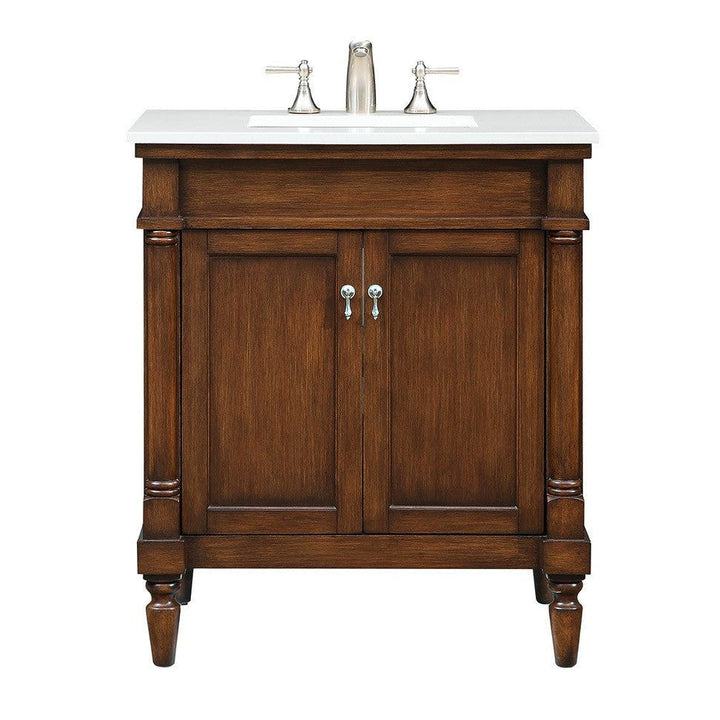 Elegant Lexington VF13030WT-VW Bath Vanity Light 22 in. wide - Walnut