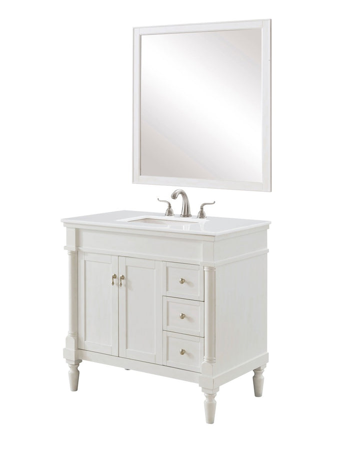 Elegant Lexington VF13036AW-VW Bath Vanity Light 22 in. wide - Antique White