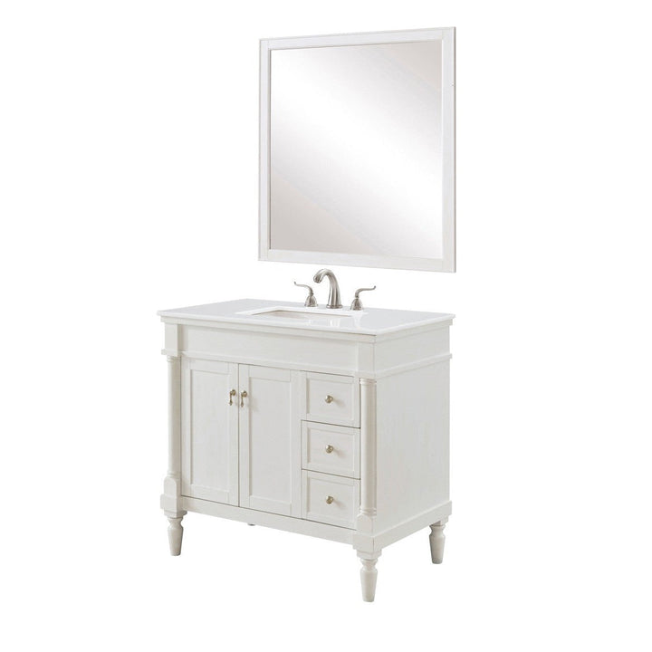 Elegant Lexington VF13036AW-VW Bath Vanity Light 22 in. wide - Antique White