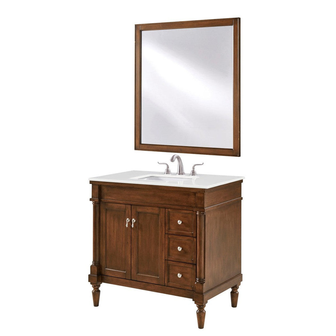 Elegant Lexington VF13036WT-VW Bath Vanity Light 22 in. wide - Walnut