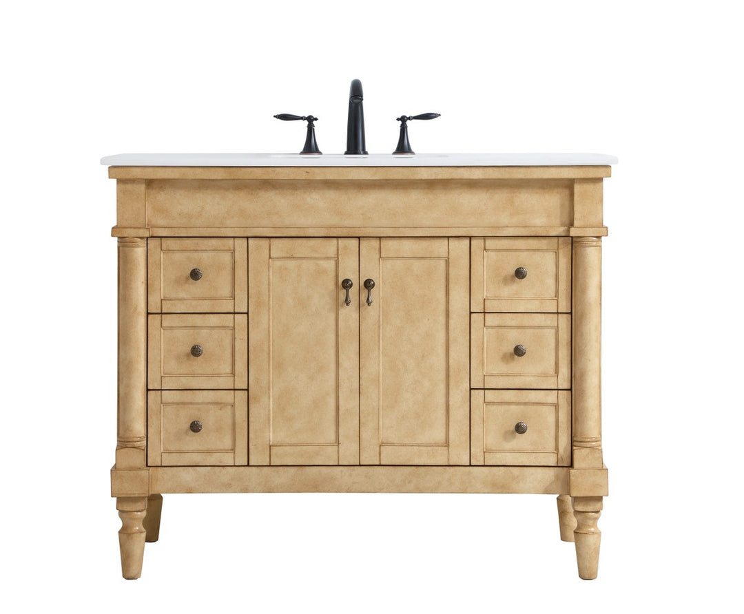 Elegant Lexington VF13042AB-VW Bath Vanity Light 22 in. wide - Antique Beige