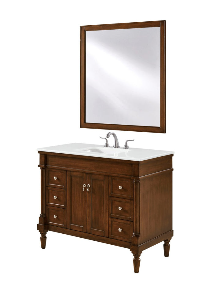 Elegant Lexington VF13042WT-VW Bath Vanity Light 22 in. wide - Walnut