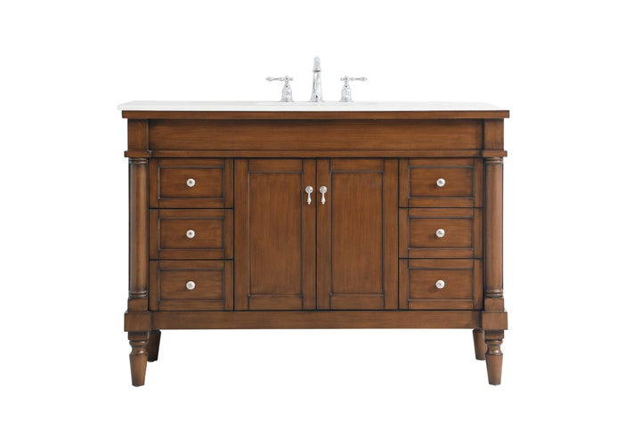 Elegant Lexington VF13048WT-VW Bath Vanity Light 22 in. wide - Walnut