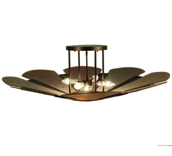 Meyda Tiffany Metro Fusion 137771 Ceiling Light - Mahogany Bronze