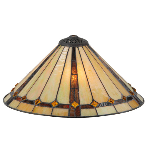 Meyda Tiffany Lighting 137779 Belvidere Shade Lamp Shade Bronze / Dark