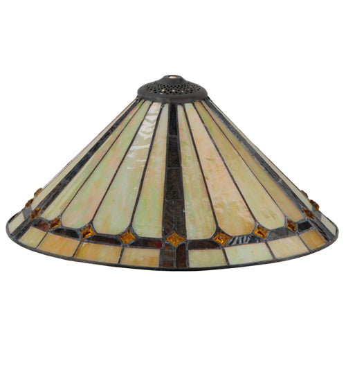 Meyda Tiffany Lighting 137779 Belvidere Shade Lamp Shade Bronze / Dark