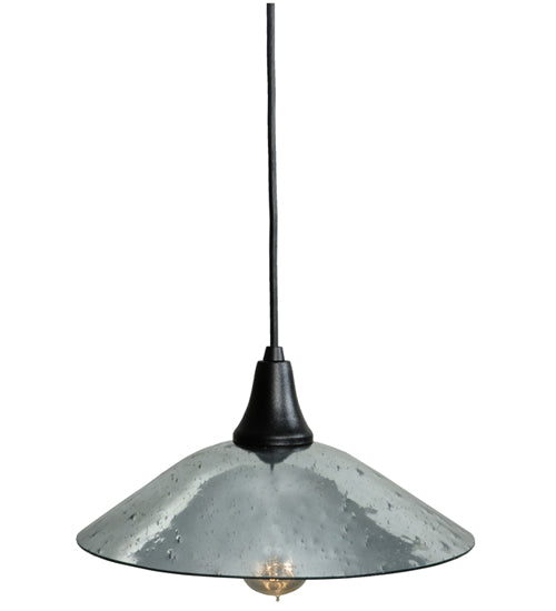 Meyda Tiffany Galatia 137830 Pendant Light - Seeded Mercury Black Powdercoat