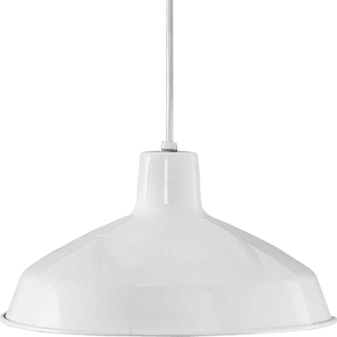 Progress Metal Shade Pendant P5094-30 Pendant Light - White
