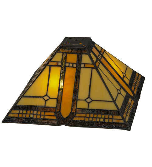 Meyda Tiffany Lighting 137957 Sierra Prairie Mission Shade Lamp Shade Multicolored