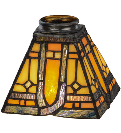 Meyda Tiffany Lighting 137959 Sierra Prairie Mission Shade Lamp Shade Bronze / Dark