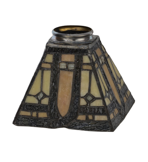 Meyda Tiffany Lighting 137959 Sierra Prairie Mission Shade Lamp Shade Bronze / Dark