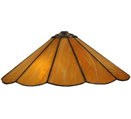 Meyda Tiffany Lighting 138050 Panel Shade Lamp Shade Bronze / Dark