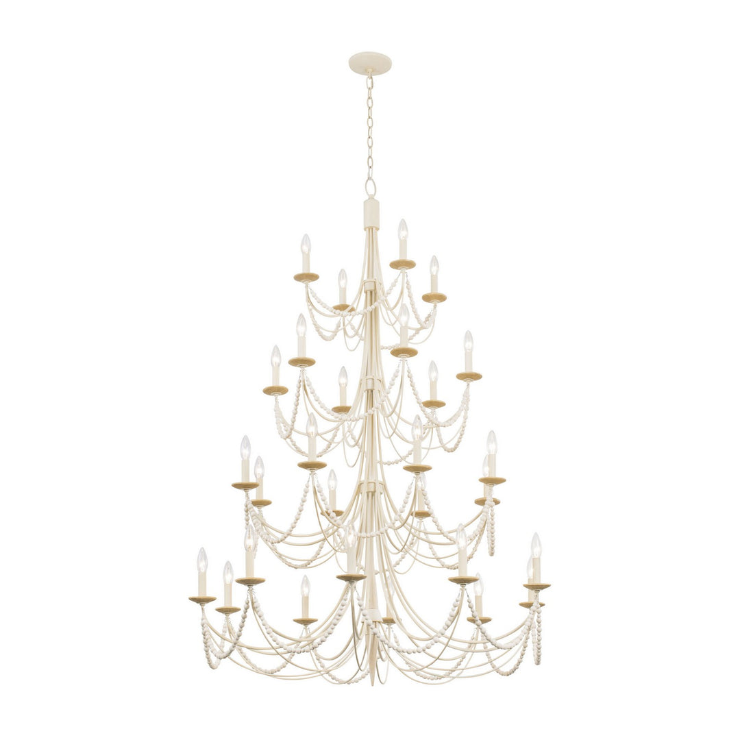 Varaluz Brentwood 350C28CW Chandelier Light - Country White