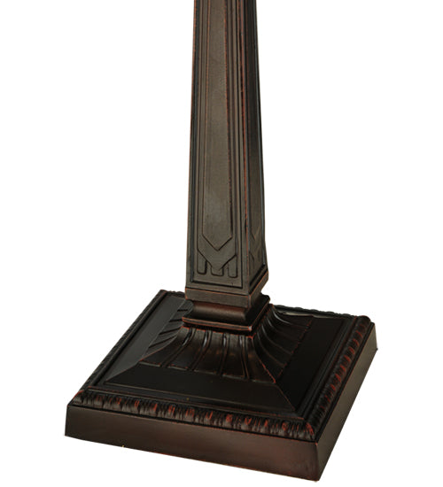 Meyda Tiffany Lighting 138117 Parker Poppy Two Light Table Lamp Lamp Bronze / Dark